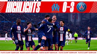 HIGHLIGHTS  MARSEILLE 03 PSG I MBAPPÉ amp MESSI ⚽️ [upl. by Tecla]