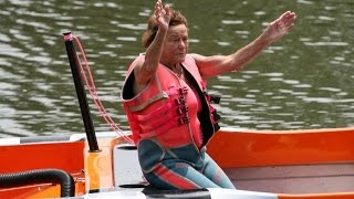 Mary McMillans 50th Sydney Bridge to Bridge Water Ski Race  its 50th running 19612011 [upl. by Jaynes]