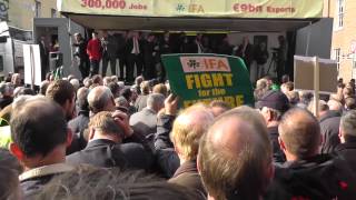 Irish Farmers Association IFA Dublin Protest [upl. by Leruj]