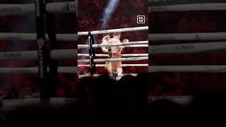 Canelo Alvarez knocks down Edgar Berlanga 🥶 CaneloBerlanga [upl. by Calypso]