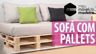 DIY Como fazer um sofá de pallet [upl. by Akcemat116]