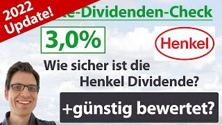 Henkel Aktienanalyse 2022 Wie sicher ist die Dividende günstig bewertet [upl. by Coco]