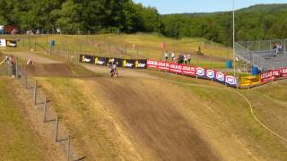 Unadilla MX Rewind 2017 Jumping down into Gravity Cavity with TM100 [upl. by Jasik]