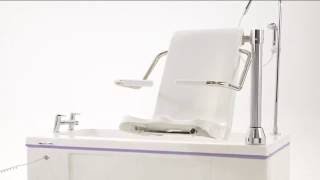 Gainsborough Talano assisted bath with powered seat [upl. by Ordnagela]