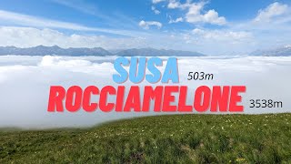 Rocciamelone 3538m da Susa 3000 D 4k video [upl. by Ylesara]