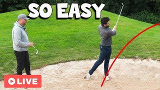 High Handicap Golfer MASTERS Bunker Shot With Simple Technique [upl. by Pengelly]