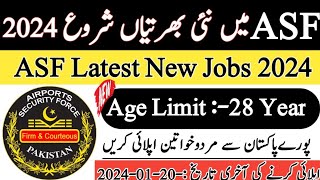 ASF New Jobs 2024  ASF Latest Jobs Update  Join ASF  ASF New Vacancy 2024 [upl. by Yelkcub]