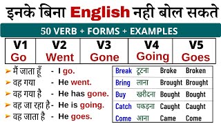 Verbs Forms in English v1 v2 v3 v4 v5  Verb forms in English Grammar  Form of Verbs in English 223 [upl. by Brennen]