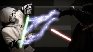 JEDI VS SITH  DEATH WATCH  LIGHTSABER BATTLE [upl. by Odnalref191]