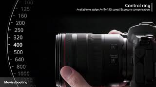 EOS R  How to Use the Control Ring on The RF Lens [upl. by Sheeran]