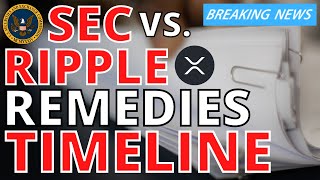 XRP Ripple news today SEC amp Ripple Submit Proposed Remedies Discovery amp Briefing [upl. by Yeldar]