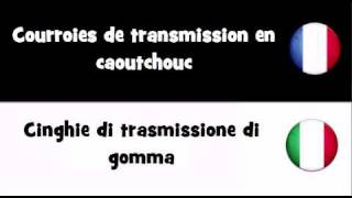 TRADUCTION EN 20 LANGUES  Courroies de transmission en caoutchouc [upl. by Darnok]