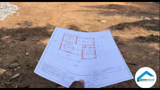 Layout Marking of a House  Center line Marking  Home 3BHK  markings [upl. by Grindlay]