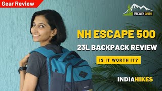 Decathlon Trekking Bag Review Quechua NH Escape 23L 500 Backpack  Indiahikes  Trek With Swathi [upl. by Yakcm79]