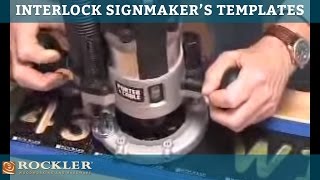 Rockler Interlock Signmakers Templates [upl. by Odradlig]