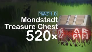 All 520 Mondstadt Chests Location  Genshin Impact The ONE AND ONLY GUIDE YOU EVER NEED [upl. by Enrev]