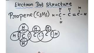 Easy trick to draw electron dot structure of propene [upl. by Germin]