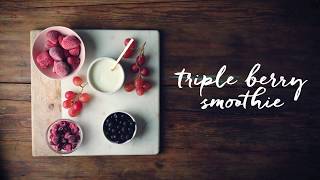 Vitamix Triple Berry Smoothie [upl. by Refanej]