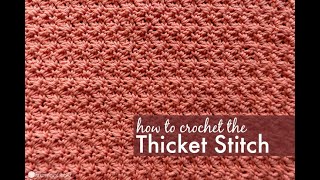 Thicket Stitch Crochet Tutorial [upl. by Nitsirt413]