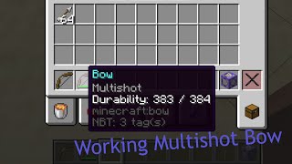 How to add working Multishot to Bows Commands in Description [upl. by Arabrab]