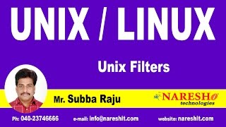 Unix Filters  UNIX Tutorial  Mr Subba Raju [upl. by Buckden]