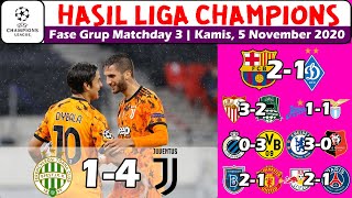 Hasil Liga Champions Tadi Malam  Hasil Ferencvaros vs Juventus UCL Matchday 3 2020 [upl. by Corbet]