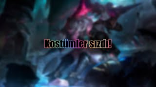 BÜTÜN SEZONUN KOSTÜMLERİ SIZDI LEAGUE OF LEGENDS 13 SEZON [upl. by Sana]