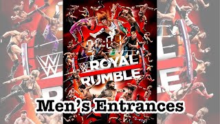 2022 Royal Rumble  30 Men Royal Rumble Entrances [upl. by Reehsab309]