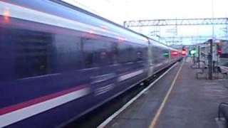 Caledonian sleeper speeding through Milton Keynes [upl. by Alleiram604]