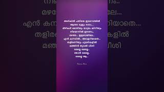 Arikil Pathiye💓songlyrics malayalam moviesong evergreen viralsong trending shortsfeed love [upl. by Uyerta]