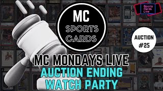 MC Mondays Live  Sports Cards Auction 25 Watch Party  Jan 15 2024 [upl. by Ing]