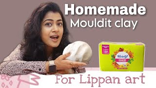 DIY Homemade Clay for Lippan art 🎨 [upl. by Sitnik]