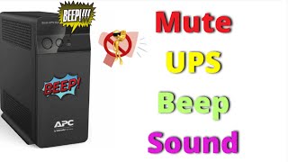 How to stop annoying beeping sound of APC UPS [upl. by Odnamla916]