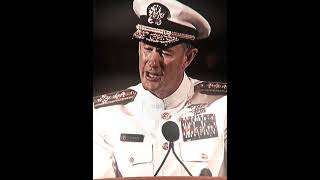 Admiral McRaven On Changing lives motivation editing graduation [upl. by Bathsheeb]