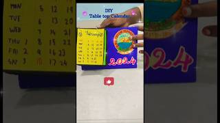 DIY Table top Calendar diycrafts diycalendar shorts ytshorts [upl. by Elmina]