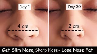 Lose Nose Fat  Get Slim Nose  Nose Reshaping Exercise  Nose Slimming Sharp Nose Nose Exercise [upl. by Airak381]