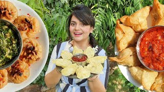 Veg Momos  Street Food Style Momos [upl. by Ecirtnas]