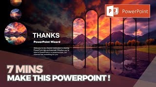 PowerPoint Tutorial  Presentation Design  Pictures  To be Expert of PowerPoint in 7 Mins [upl. by Nosoj]