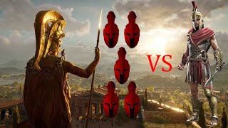 Assassins Creed Odyssey ALEXIOS VS 5 MERCENARIES IN ONE BATTLE [upl. by Standush]