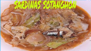 SARDINES WITH SOTANGHON AT REPOLYO EASY RECIPE [upl. by Kirven]