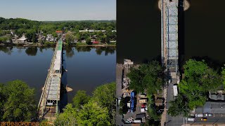 New Hope  Lambertville Bridge work in progress [upl. by Acira]