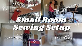 Small Room Makeover The Journey to a Perfect Sewing Space [upl. by Ailadgim]