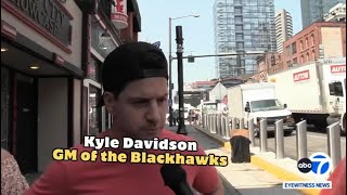 Blackhawks GM gives interview as Kyle from Chicago [upl. by Anirrok801]