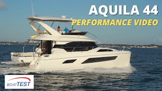 Aquila 44 2018  Test Video by BoatTESTcom [upl. by Dowski]