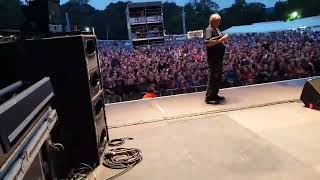 Crowd singing Wonderwall as they change the stage around at Bingley Live festival in Bradford [upl. by Mussman]