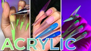 💅Acrylic Nail Tutorial  How to apply Acrylic for Beginners📚 [upl. by Ganley]