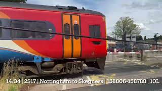 Sleaford east level crossing 260724 [upl. by Papst]