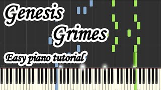 Genesis Grimes Very easy piano tutorial piano easypiano grimes [upl. by Rois991]