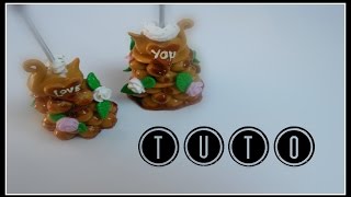 TUTO FIMO Pièce montée de choux [upl. by Atwahs591]