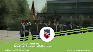 RakArtBtl 62 und SanBtl 6  Feierliches Gelöbnis in Kellinghusen 1992 [upl. by Assen]